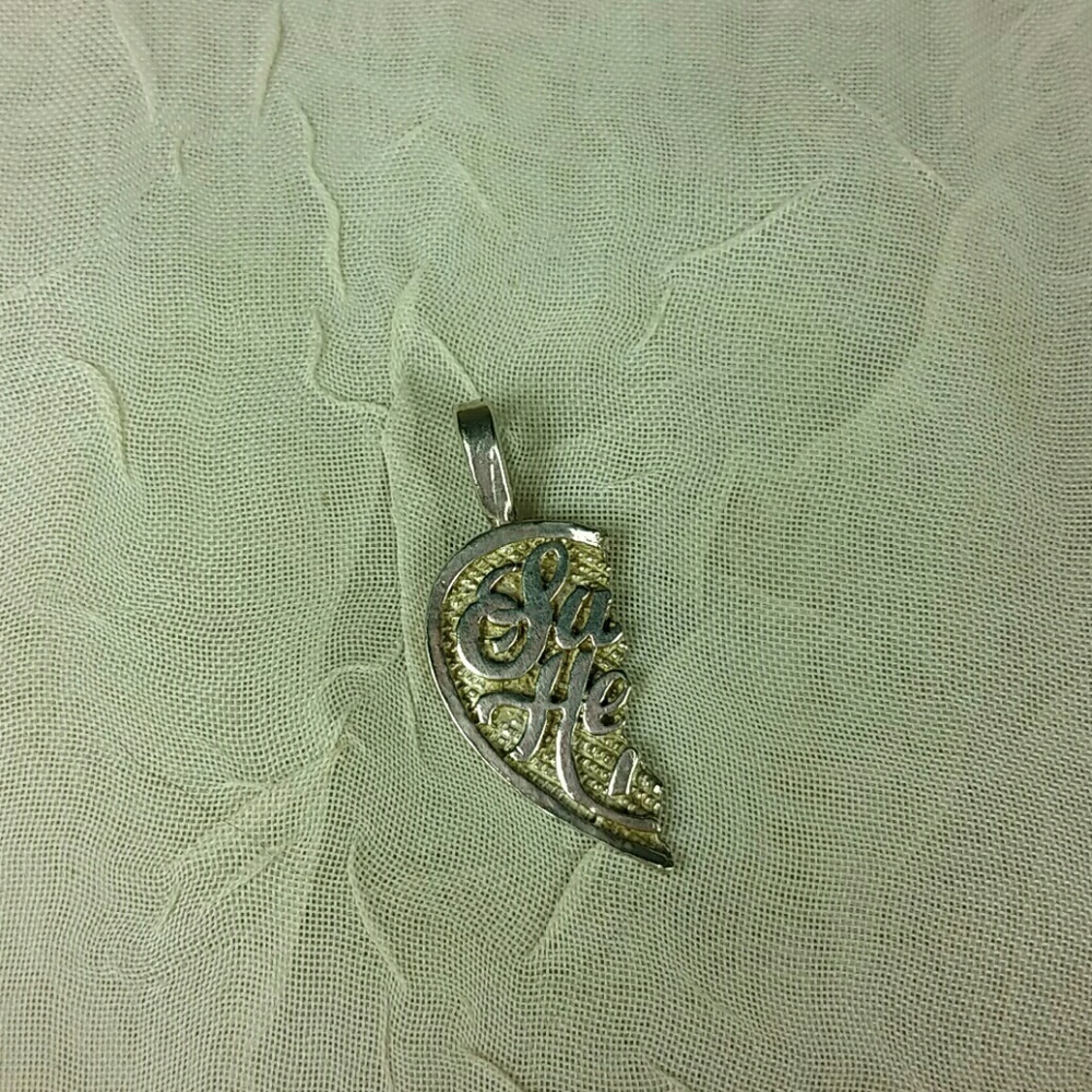 Sterling Silver Half Heart Pendant Sweetheart Friendship Love Charm Replacement